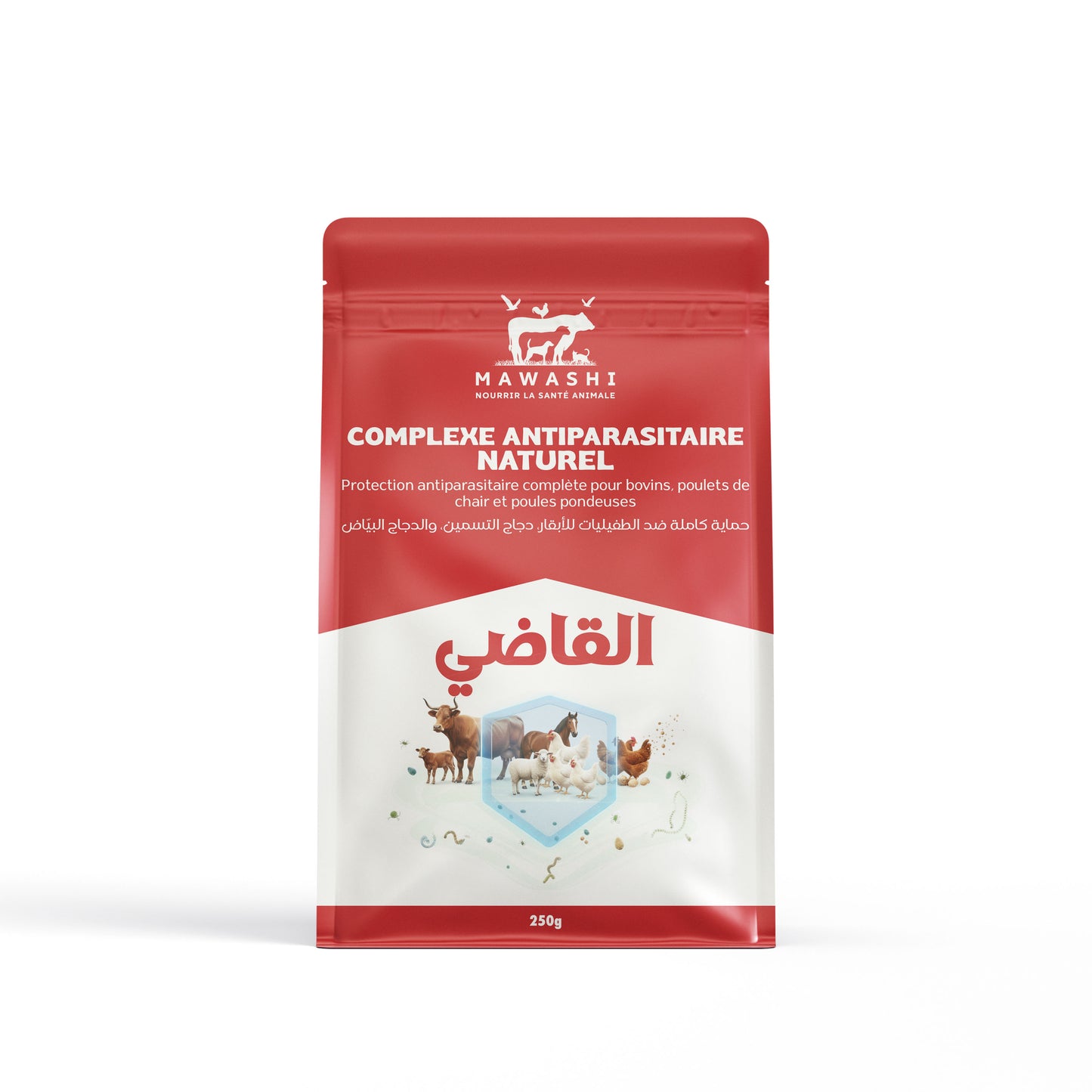 "القاضي": صحة قوية، نمو أفضل، لكل الحيوانات (دجاج، بقر، غنم).